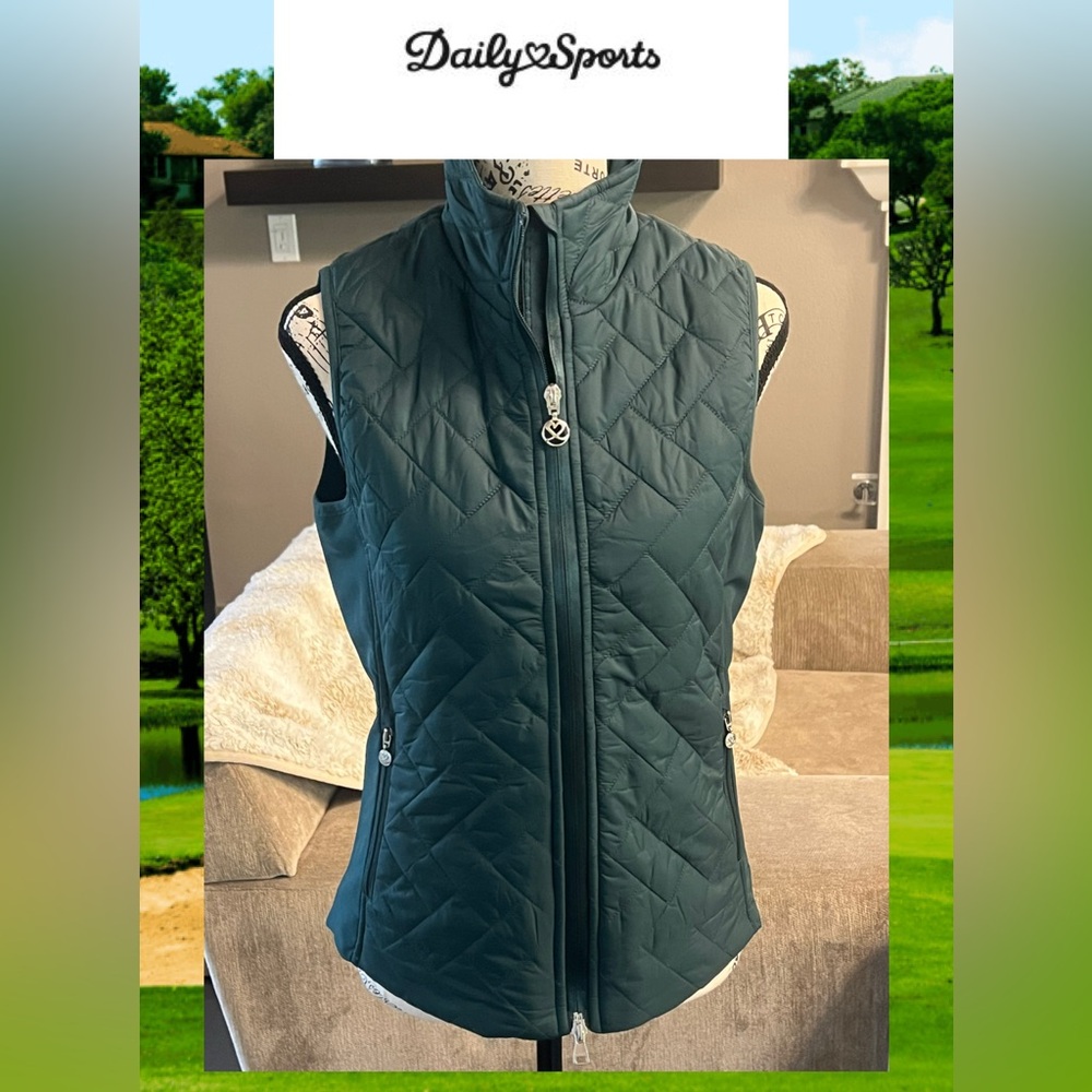 ๐ Daily Sports DS Bonnie Nori Green Padded Vest - Picture 1 of 17